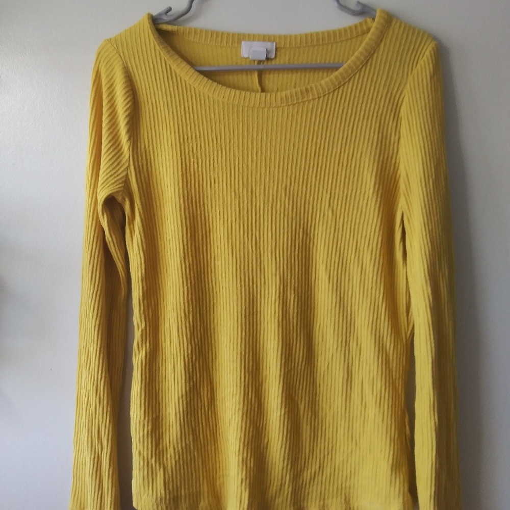 Yellow old navy, ribbed sweater